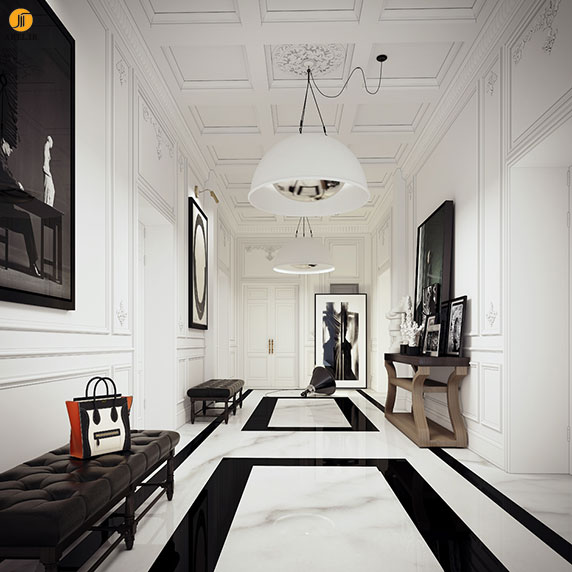 طراحی داخلی 3 آپارتمان با رنگ سفید و با سبک های متفاوت | آرل